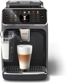 PHILIPS machine à café grain 5500, 20 boissons chaudes & glacées, LatteGo | Carafe LatteGo facile à nettoyer, SilentBrew 40% plus silencieux, QuickStart, App HomeID, Expresso broyeur Noir (EP5544/50)