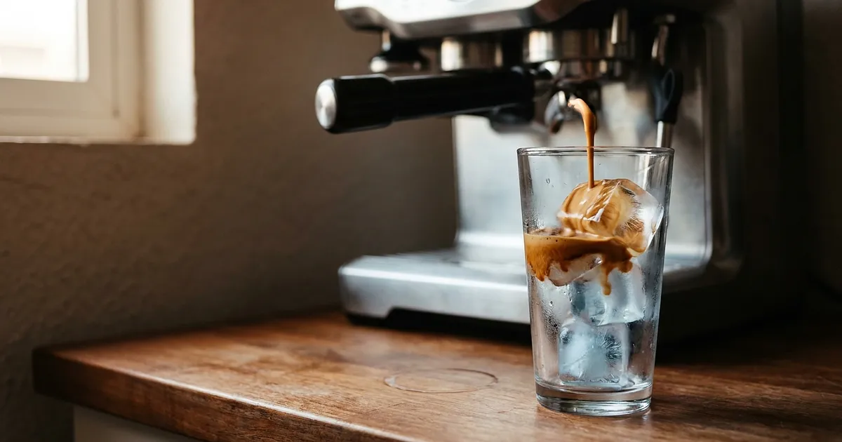 Espresso auf Eis: Warum deiner wässrig wird, und wie du das löst