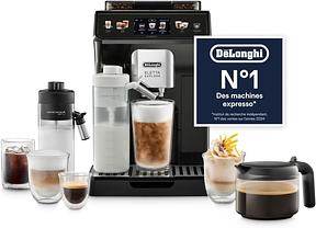 De'Longhi Eletta Explore Cold Brew ECAM452.67.G, Machine à Café Barista avec LatteCrema Hot and Cool, Machine à Espresso, Machine à Café Automatique, Extraction Froide, Pot à Café Inclus, Gris Foncé