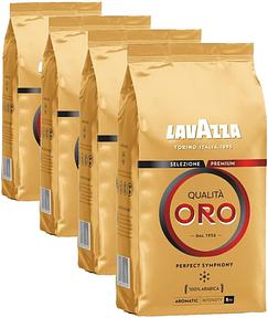 Lavazza Qualità Oro Café Grain 100% Arabica 1 kg (lot de 4)