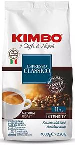 Café en grains Kimbo Espresso Classico, torréfaction moyenne, 1 kg