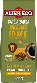 Alter Eco Café en Grains Bio & Équitable, Origine Éthiopie, Arabica, 500 g