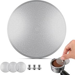 Lot de 3 Écrans de Puck Espresso 58,5mm en Acier Inoxydable