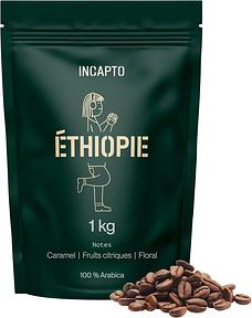 Incapto Café en grains de spécialité, origine Éthiopie, 1 kg