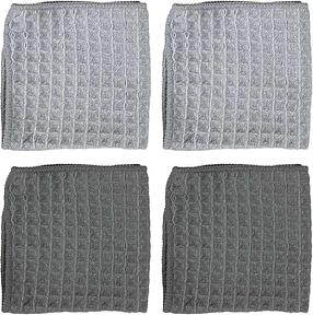 HARY Lot de 4 Chiffons Barista en Microfibre Absorbants et à Séchage Rapide