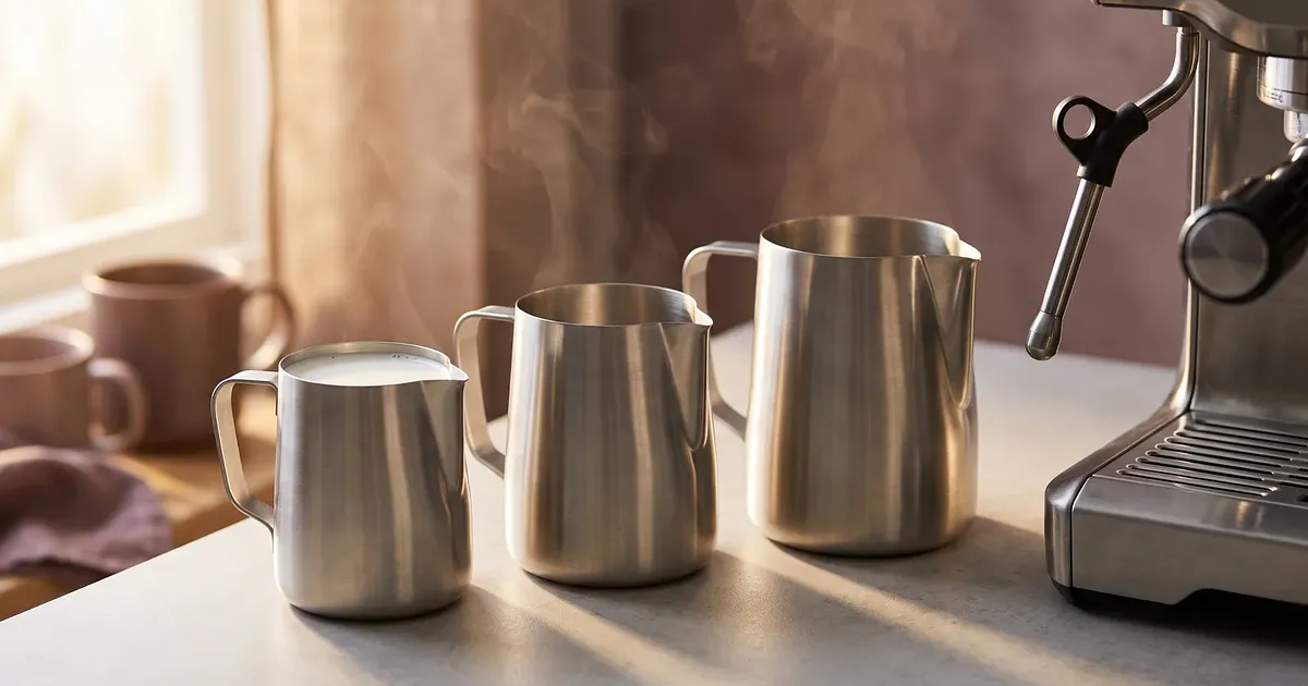 Milchkännchen: Welche Größe und welche Form für gutes Latte Art